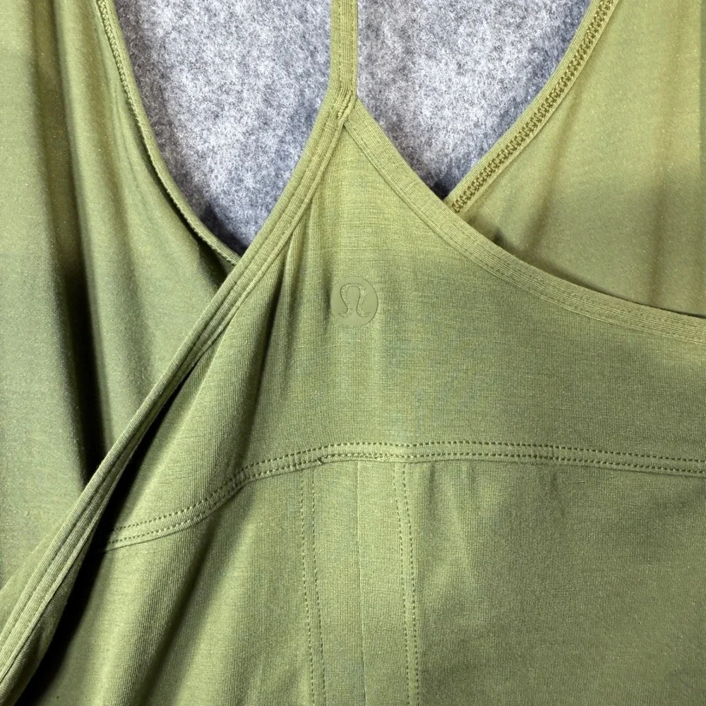 Lululemon Women's Green Modal Blend Racerback Tank Top Athletic Yoga Size‎ 12